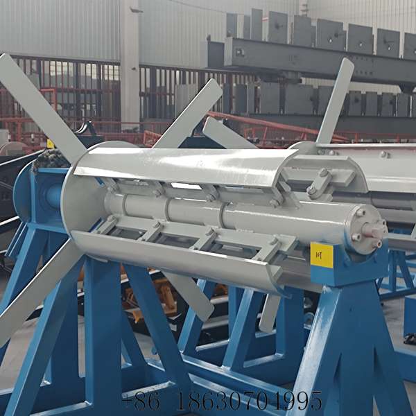 Manual coil decoiler for steel coil feeding