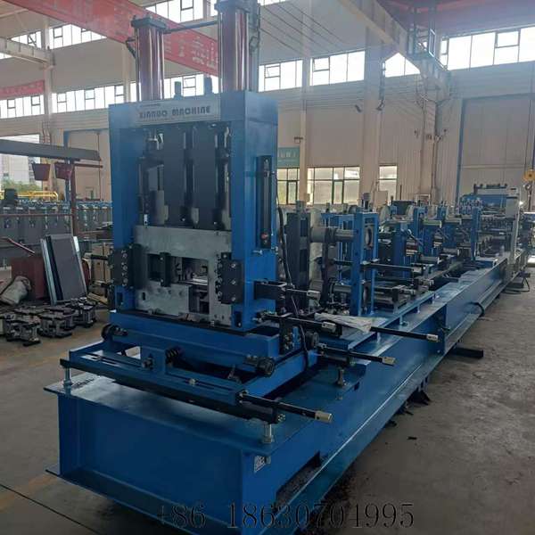 Front view of the fully automatic CZ purlin machine
