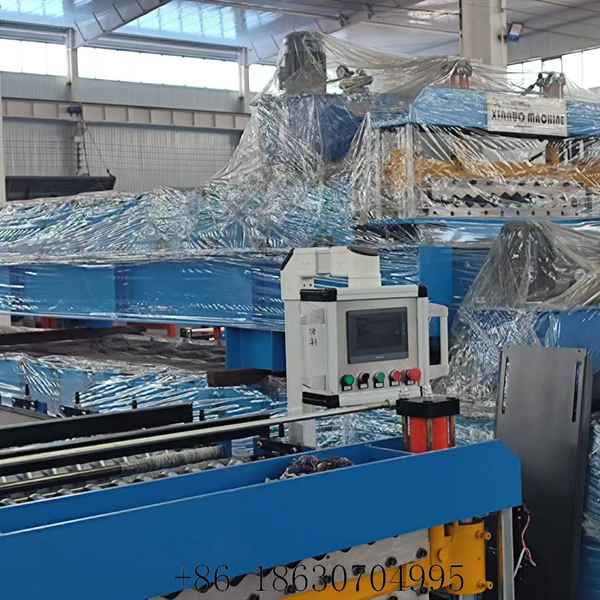 PLC touch screen for fast profile switching between 1077 trapezoid and 1070 arc panels