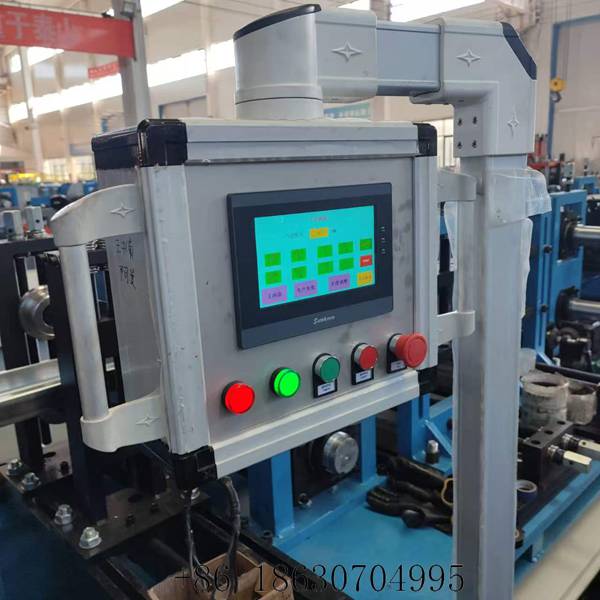 PLC touch screen control panel of the fully automatic CZ purlin roll forming machine