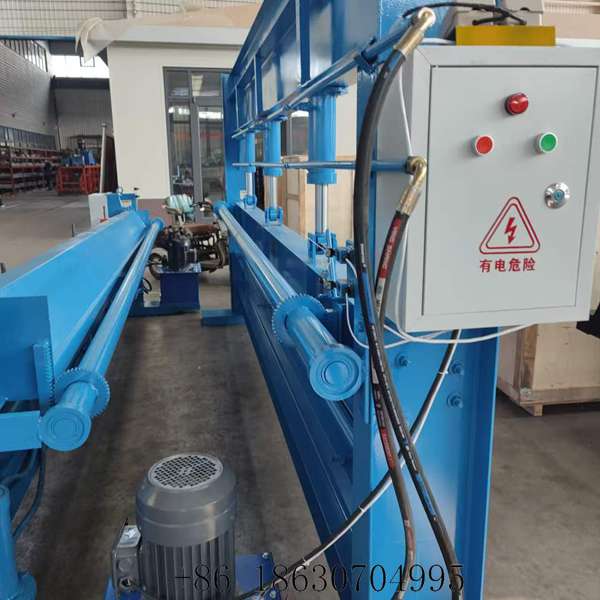 Side view of the hydraulic press brake machine showing the heavy-duty welded frame