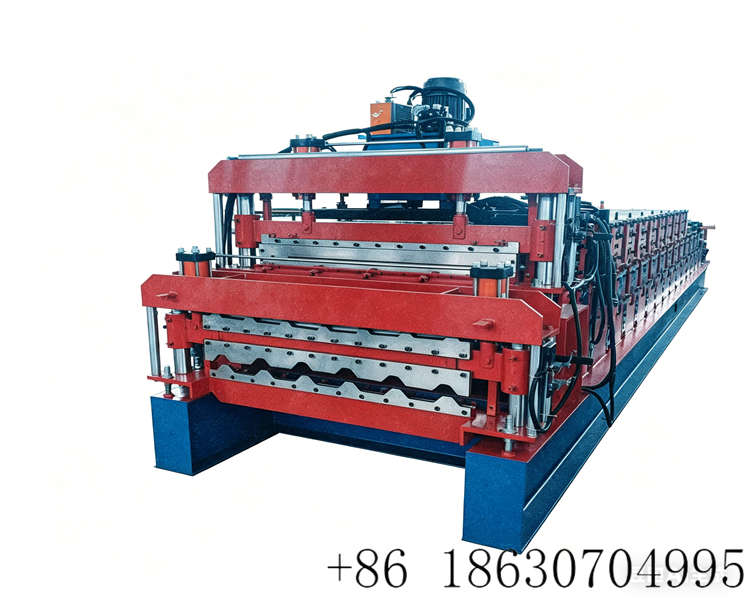 Brazil three layers roof panel roll forming machine
