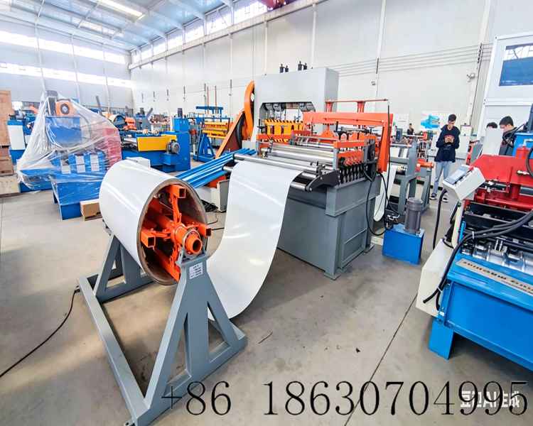Automatic steel coil slitting line
