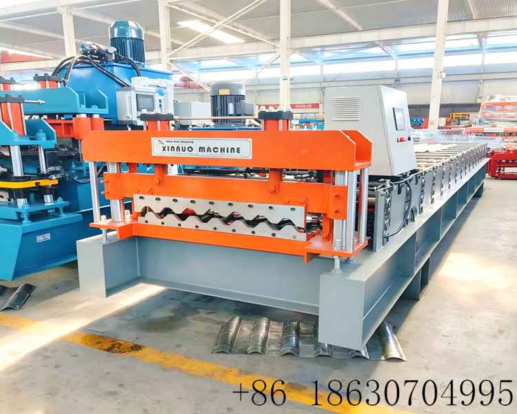 750 trapezoidal metal roof panel forming machine