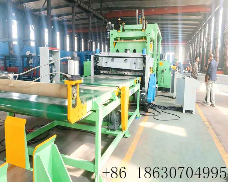 Automatic steel coil cut to length line