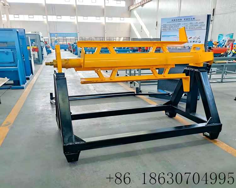 10 ton movable manual uncoiler with wheels