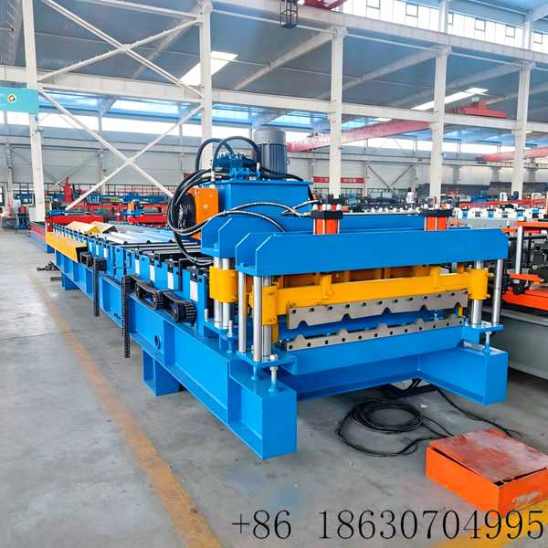 automatic PLC 1000 glazed tile trapezoidal roof machine