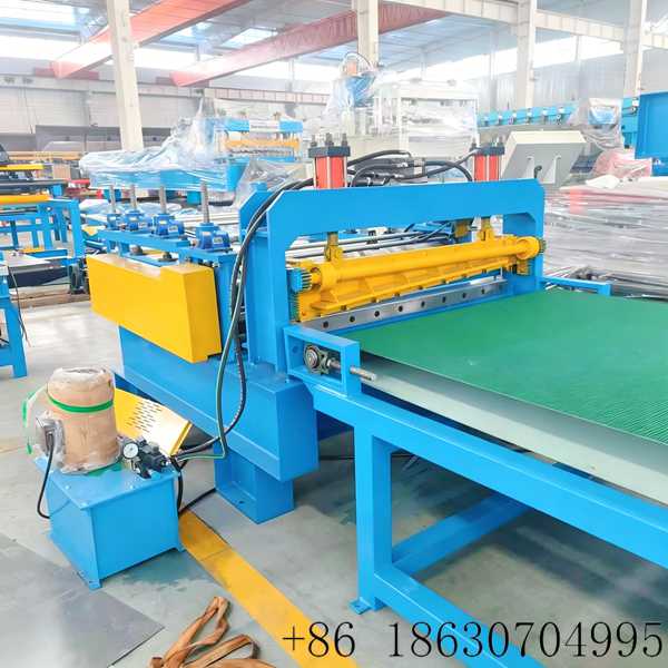 Simple steel coil uncoil leveling cutting line for roofing sheet
