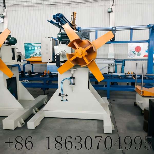 Double Head Hydraulic Decoiler with Loading Cart | Xinnuo