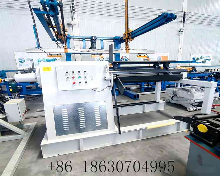 7 Ton Hydraulic Decoiler With Loading Trolley | Hebei Xinnuo Roll Forming Machine