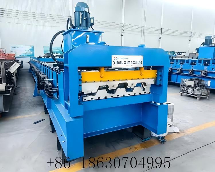 Argentina Standard 900 Steel Deck Roll Forming Machine | Xinnuo Floor Deck Equipment