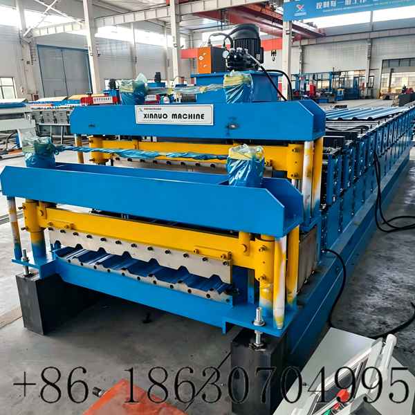 Double Layer Roofing Machine Manufacturer | 1012 Deck + 1025 Trapezoidal Roll Former