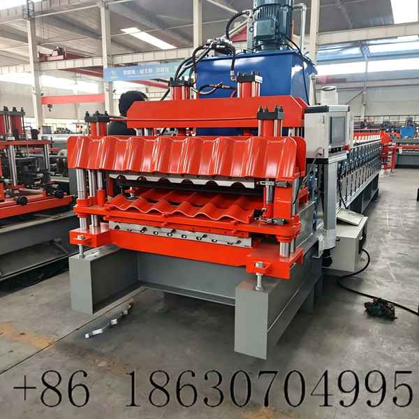 Double Layer Roofing Sheet Roll Forming Machine Manufacturer 840 Trapezoidal & 800 Glazed Tile