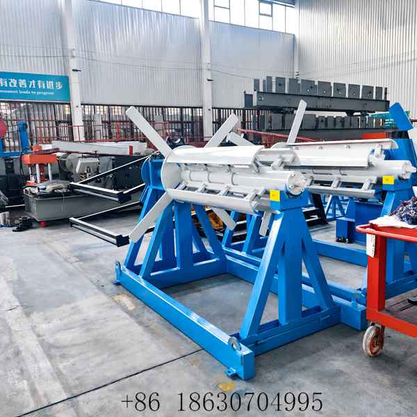 Manual Coil Decoiler | 10-Ton Heavy-Duty Steel Coil Unwinder
